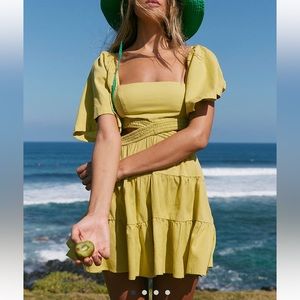 NWT Free People Cross of Sunlight Mini Dress